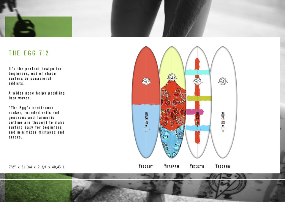 Pukas Surf PKS Polykarbonate Surfboards The Egg 7'2