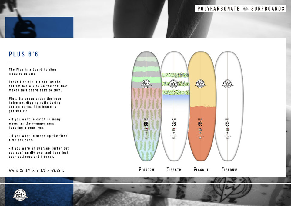 Pukas Surf PKS Polykarbonate Surfboards Plus 6'6