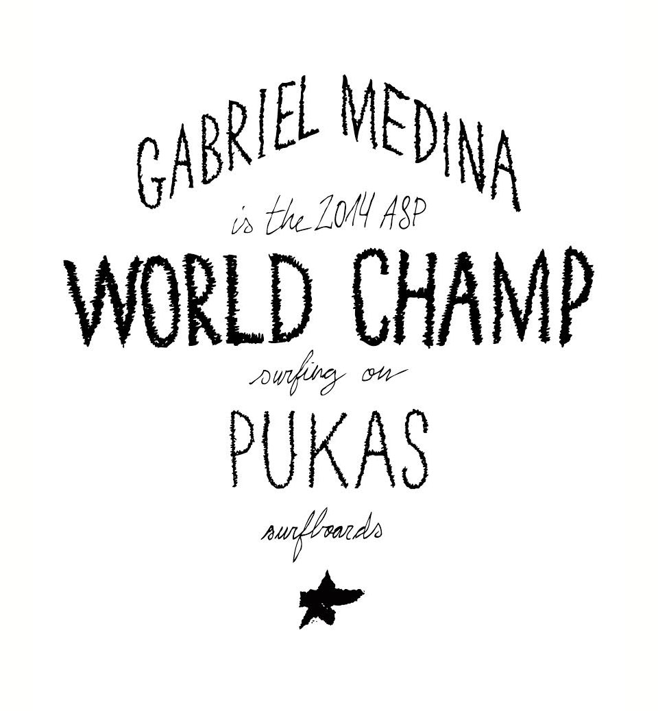 Pukas Surf Gabriel Medina 2014 ASP World Champ