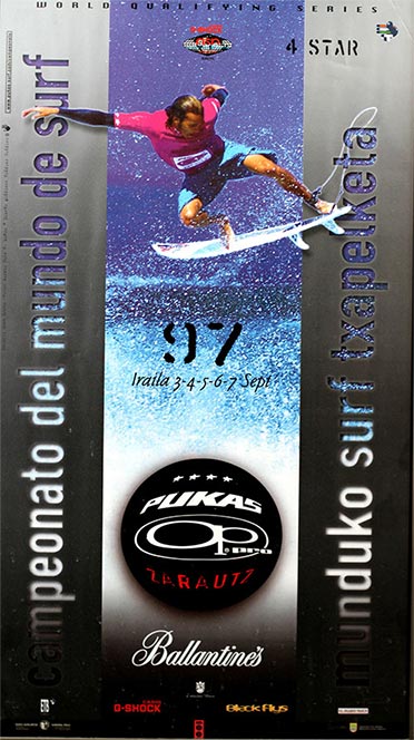 Pukas Surf Pukas Pro Surf Contest Poster 1997 Zarautz